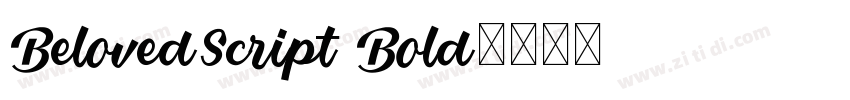 BelovedScript Bold字体转换